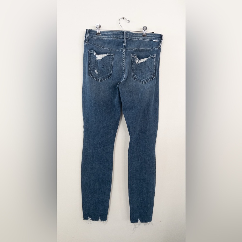Mother High Waisted Looker Ankle Fray Skinny Jeans Size 29 - Picture 6 of 11
